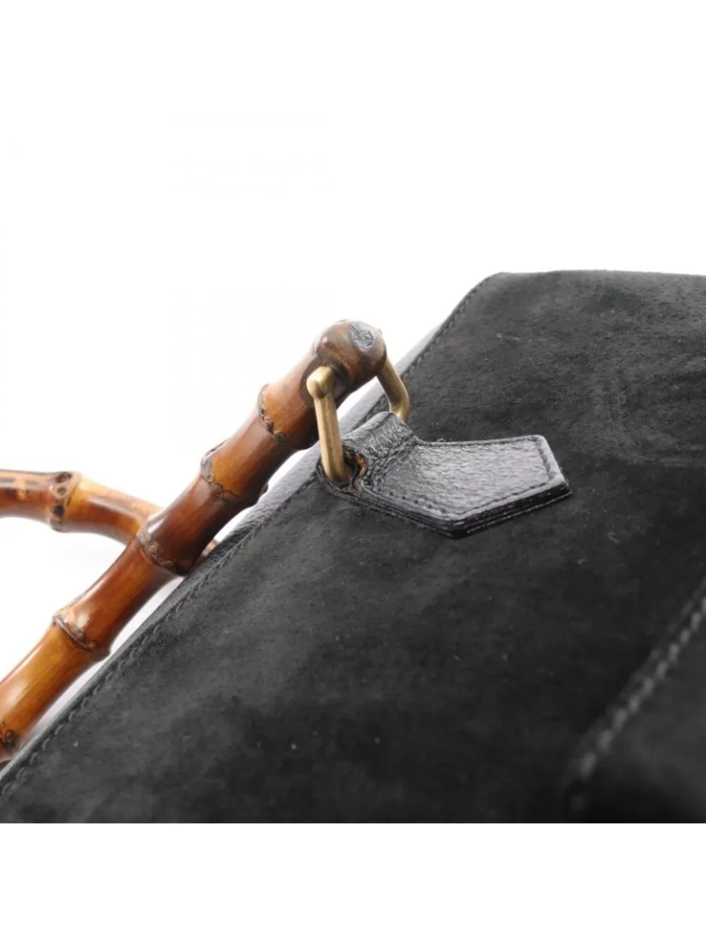 Gucci Bamboo 2-Way 002 125 Black Leather Shoulder